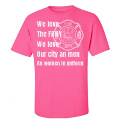 Unisex Ultra Cotton Safety Neon Crewneck Tee