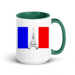 15oz Ceramic Mug with Color Inside