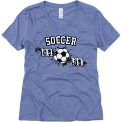 Ladies Relaxed Fit Super Soft Triblend V-Neck Tee