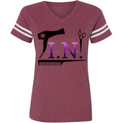 Ladies Relaxed Fit Vintage Sports Tee