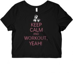 Ladies Slim Fit Crop Top Tee