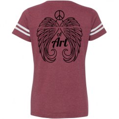 Ladies Relaxed Fit Vintage Sports Tee