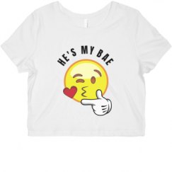 Ladies Slim Fit Crop Top Tee