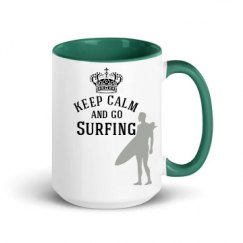 15oz Ceramic Mug with Color Inside