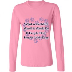 Ladies Relaxed Fit Basic Long Sleeve Tee