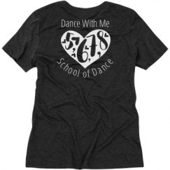 Ladies Relaxed Fit Super Soft Triblend V-Neck Tee