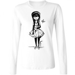 Ladies Relaxed Fit Basic Long Sleeve Tee