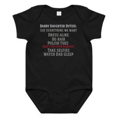 Daddy Daughter Duties Onesie