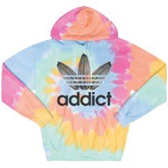Unisex Tie-Dye Fleece Hoodie