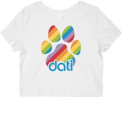 Ladies Slim Fit Crop Top Tee