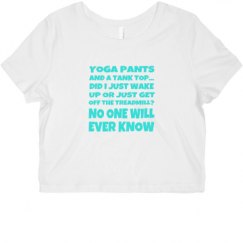 Ladies Slim Fit Crop Top Tee