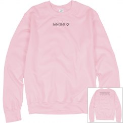 Sweetener tracks crewneck