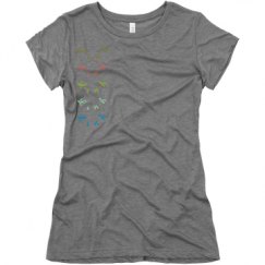 Ladies Slim Fit Super Soft Triblend Tee