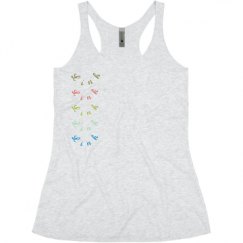 Ladies Slim Fit Super Soft Racerback Triblend Tank