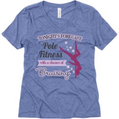 Ladies Relaxed Fit Super Soft Triblend V-Neck Tee