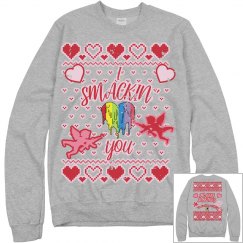 I SMACKIN' LOVE YOU (HEATHER-GREY DISTRESSED)