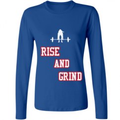 Ladies Relaxed Fit Basic Long Sleeve Tee