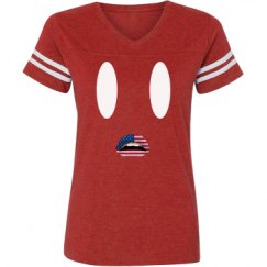 Ladies Relaxed Fit Vintage Sports Tee