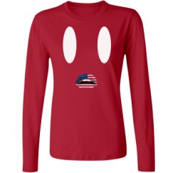 Ladies Relaxed Fit Basic Long Sleeve Tee