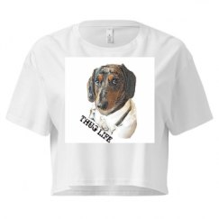 Ladies Festival Cali Crop Top Tee