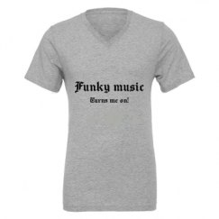 Unisex CVC Jersey V-Neck T-Shirt