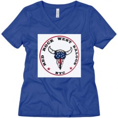 Ladies Relaxed Fit V-Neck Tee