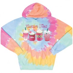 Unisex Tie-Dye Fleece Hoodie
