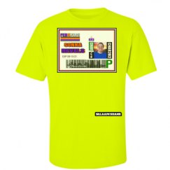 Unisex Ultra Cotton Safety Neon Crewneck Tee