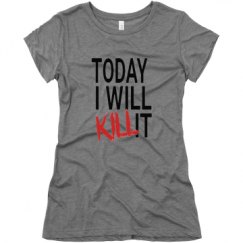 Ladies Slim Fit Super Soft Triblend Tee