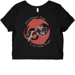 Ladies Slim Fit Crop Top Tee