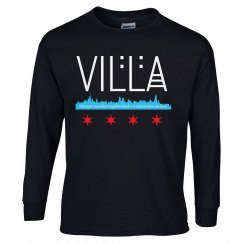 UNISEX COTTON LONG SLEEVE Villa Skyline TEE