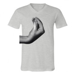 Unisex V-Neck Jersey Tee