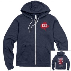 EBX DETROIT Unisex Zip Up Hoodie 2-Tone