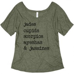 Ladies Flowy Slouchy Tee