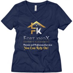 Ladies Relaxed Fit V-Neck Tee