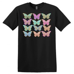 Butterflies Golden Glittering Butterflies