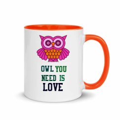 11oz Ceramic Mug with Color Inside