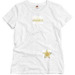 Sparkle gold star top