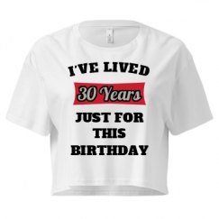 Ladies Festival Cali Crop Top Tee