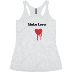 Ladies Slim Fit Super Soft Racerback Triblend Tank