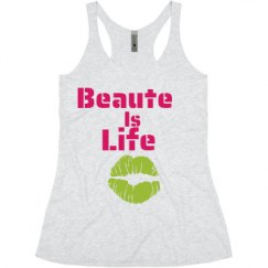 Ladies Slim Fit Super Soft Racerback Triblend Tank