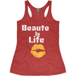 Ladies Slim Fit Super Soft Racerback Triblend Tank