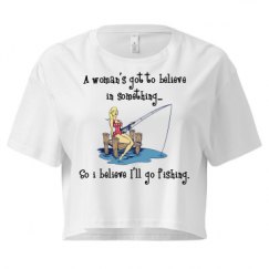 Ladies Festival Cali Crop Top Tee