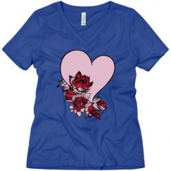 Ladies Relaxed Fit V-Neck Tee