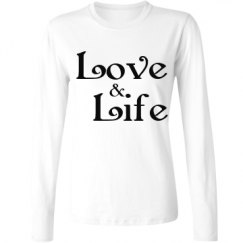 Ladies Relaxed Fit Basic Long Sleeve Tee