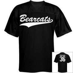 Bearcats custom name and number sports jersey