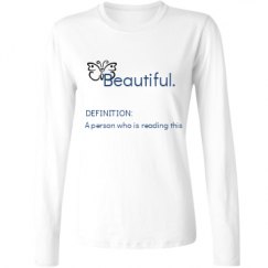 Ladies Relaxed Fit Basic Long Sleeve Tee