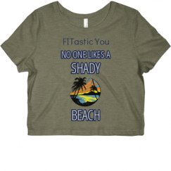 Ladies Slim Fit Crop Top Tee