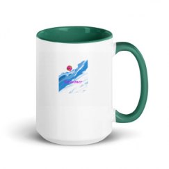 15oz Ceramic Mug with Color Inside