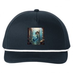 Snapback Five-Panel Rope Hat